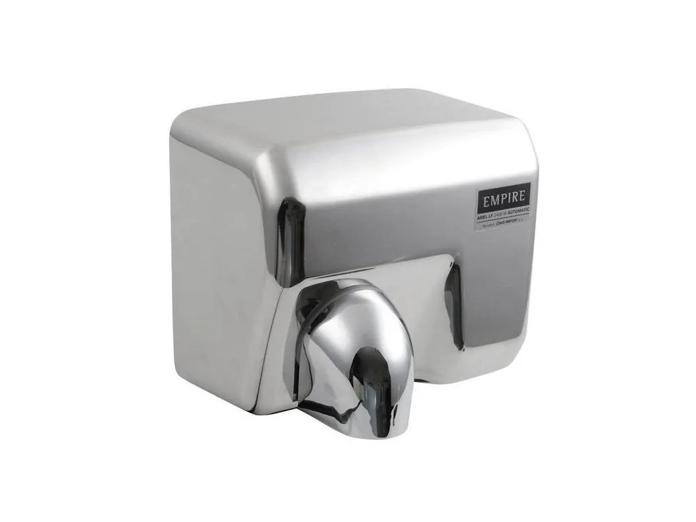 Autentický Empire bezdotykový elektrický osoušeč rukou 230 V, 2400 W, 278x243x213 mm 9809, nerez lesk