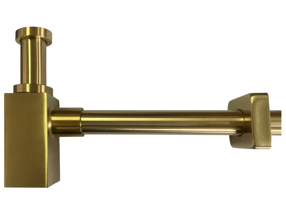 Nejlepší Volba Sapho umyvadlový sifon 5/4", odpad 32mm, hranatý SI419, zlato mat