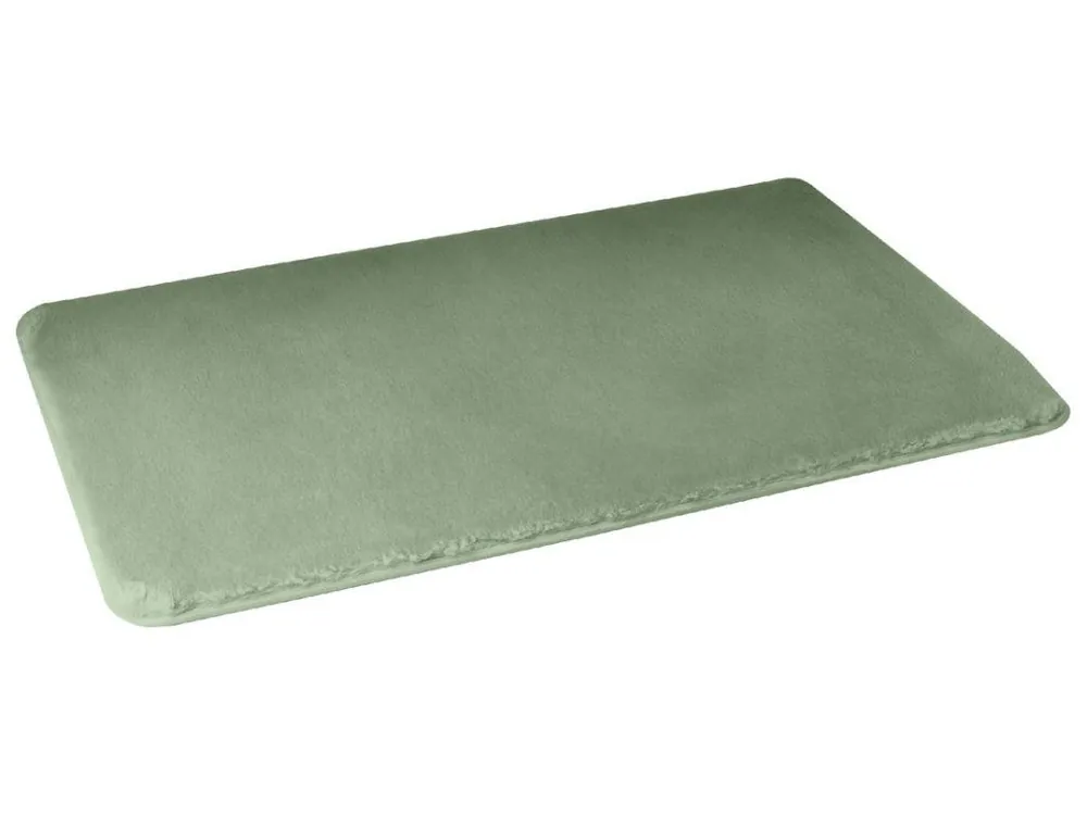 Zlevněný FUZZY koupelnová předložka, 50x80cm, 100% polyester, protiskluz, zelená