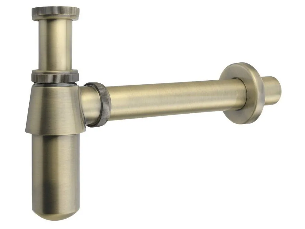 Časově Omezené Aqualine umyvadlový sifon 5/4", odpad 32mm RETRO 9686, tmavý bronz