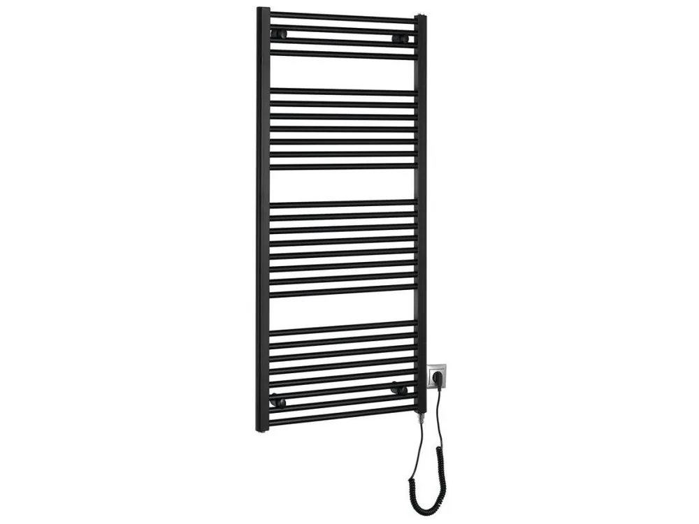 Akce Aqualine elektrické otopné těleso rovné DIRECT-E 600x1320 mm, 600 W, černá