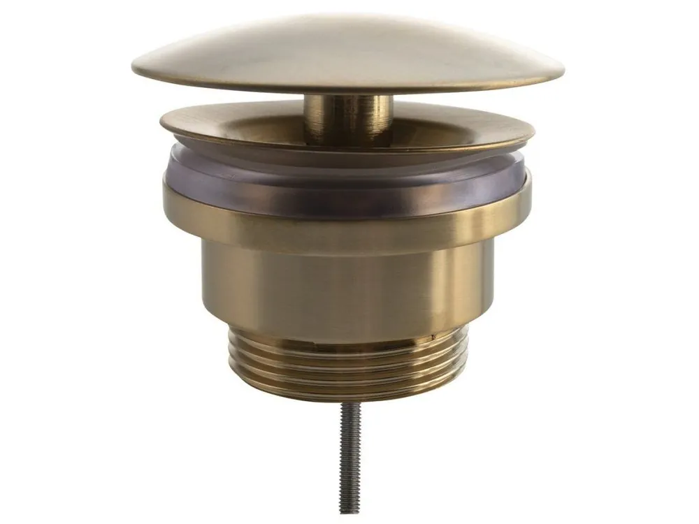 Top Prodej Silfra umyvadlová výpust 5/4“, neuzavíratelná, velká krytka, tl.5-55mm UD52596P, zlato mat