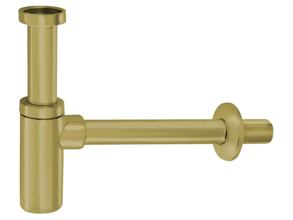 Umyvadlový sifon 5/4", odpad 32mm, kulatý, zlato mat Odeslání Ihned