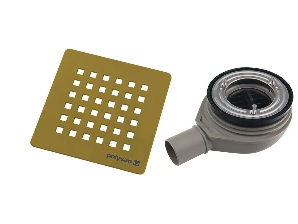 Nejprodávanější FLEXIA GEBERIT vaničkový sifon, průměr 90mm, DN40, krytka zlato mat