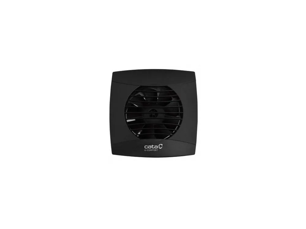 Omezená Nabídka UC-10 T koupelnový ventilátor axiální s časovačem, 8W, potrubí 100mm, černá