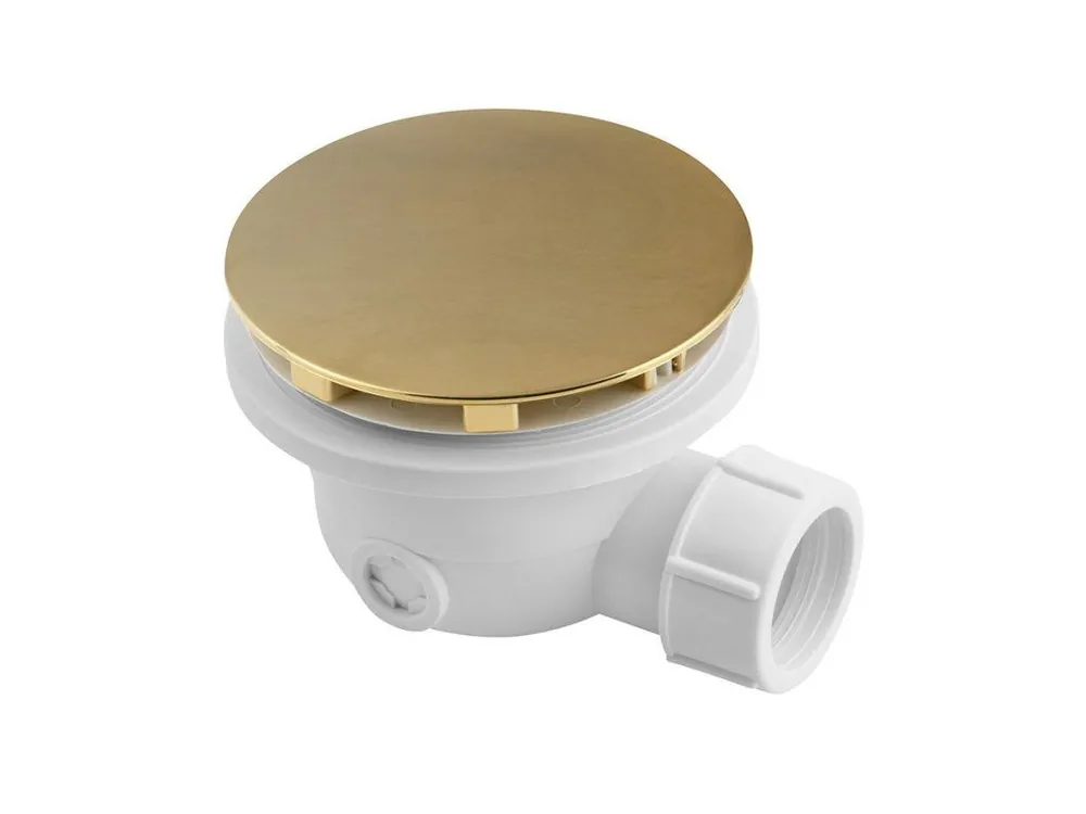 Polysan vaničkový sifon, průměr otvoru 90 mm, DN40 1711GB, krytka zlato mat Bezpečná Platba