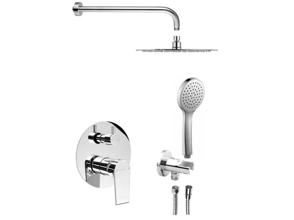 Hit Sezóny KAI podomítkový sprchový set s pákovou baterií, otočný přepínač, 2 výstupy, chrom
