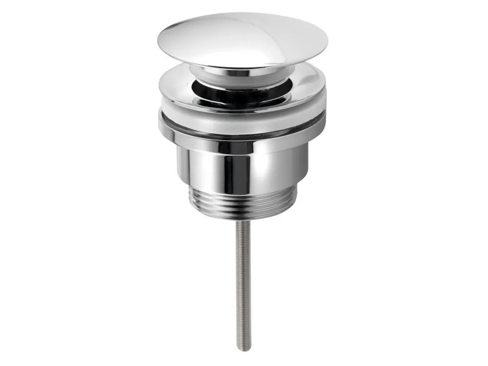 Umyvadlová výpust 5/4“, click-clack, tl.10-55mm, velká zátka, chrom Akční Nabídka