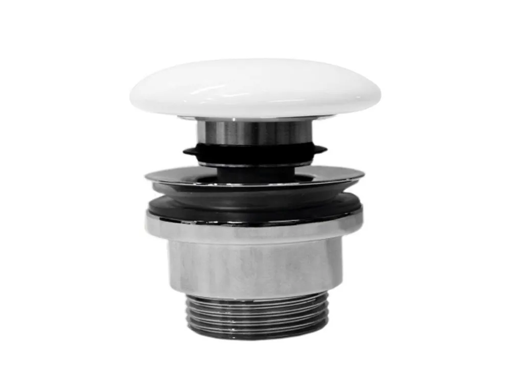 Super Cena GSI umyvadlová výpust 5/4“, click-clack, keramická zátka, bílá