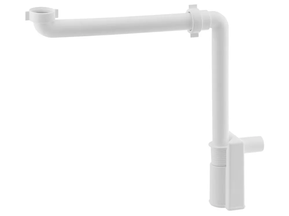 MURALES nábytkový sifon šetřící místo, 5/4", odpad 32mm, bílá Horká Nabídka