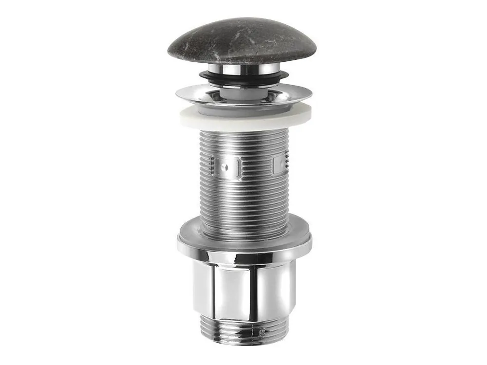 Výhodná Nabídka BLOK umyvadlová výpust 5/4“, click-clack, zátka matný tmavý kámen