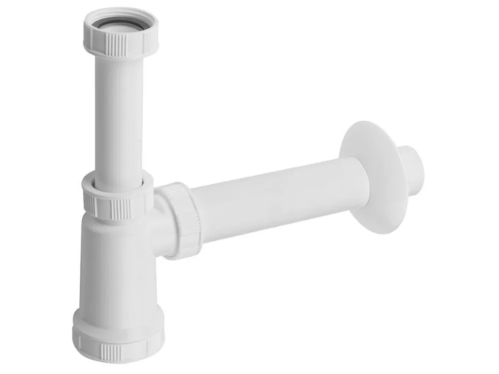 Umyvadlový sifon 5/4", DN40, bílá Doprava Zdarma