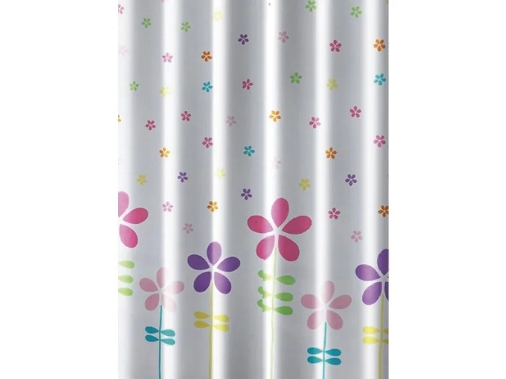 Sprchový závěs 180x180cm, polyester, květovaný barevný Cenová Bomba