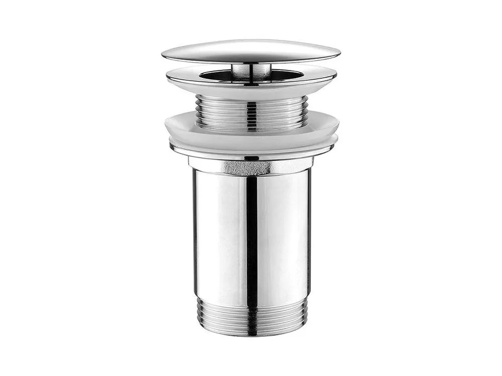 Umyvadlová výpust 5/4“, neuzavíratelná, velká krytka, tl.10-50mm, chrom Expresní Doručení