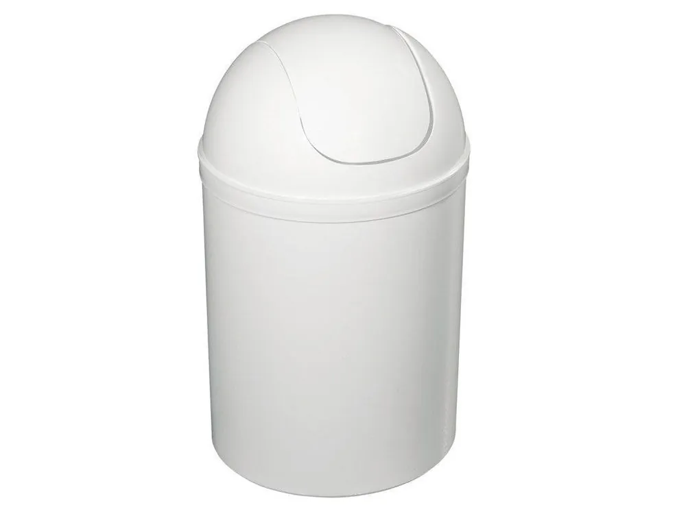 Odpadkový koš výklopný, 5l, plast, bílá Odeslání Ihned