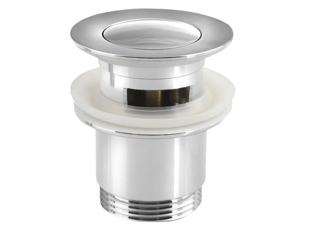 Vysoce Kvalitní Umyvadlová výpust 5/4“, click-clack, malá zátka, tl.30-45mm, chrom