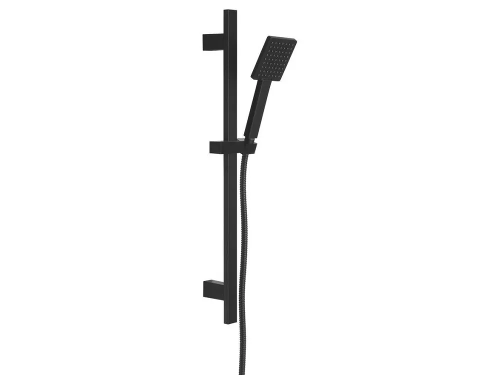 Odeslání Ihned Sprchová souprava hranatá, posuvný držák 700mm, černá mat
