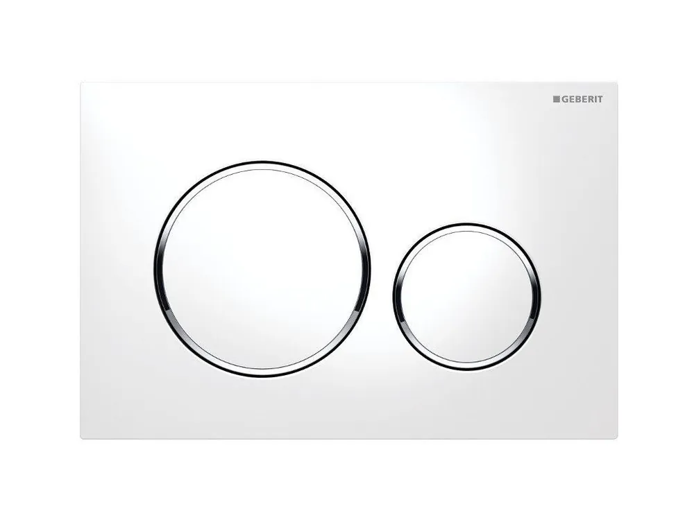 GEBERIT SIGMA20 ovládací tlačítko, bílá lesk/chrom Doprava Zdarma
