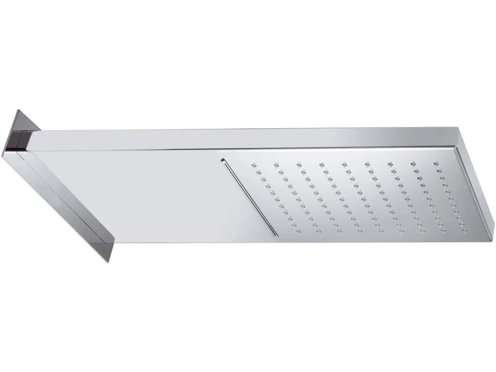 Značkový Nástěnná hlavová sprcha s kaskádou, 500x200mm, nerez lesk
