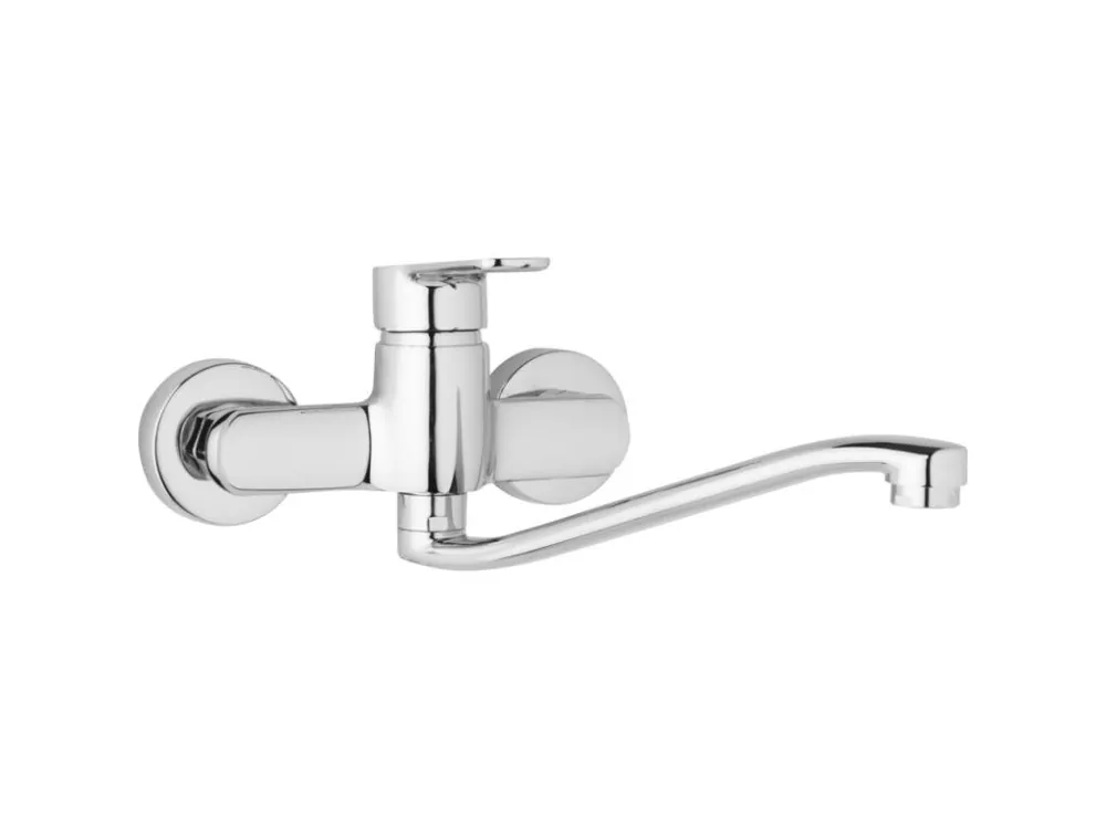 Levný Nástěnná dřezová a umyvadlová baterie MIRAM, rozteč 150 mm, S ramínko 250 mm