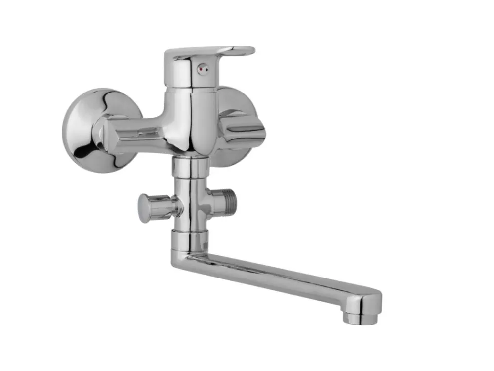 JB Sanitary nástěnná umyvadlová a sprchová baterie FINERY F10 31 00 rozteč 100 mm, bez příslušenství, ramínko 200 mm Hit Sezóny