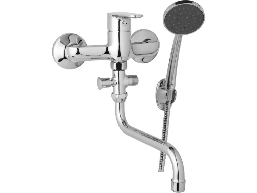 JB Sanitary nástěnná umyvadlová a sprchová baterie TIRA D10 36 51 rozteč 150 mm s příslušenstvím, trubkové ramínko 300 mm Expresní Doručení