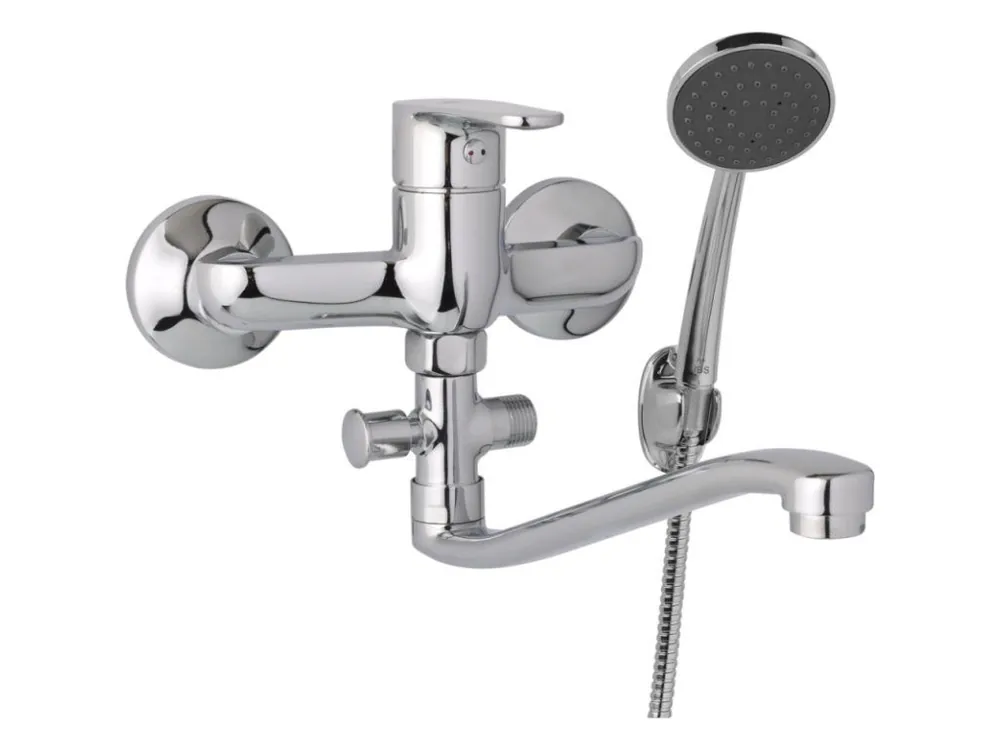 JB Sanitary nástěnná umyvadlová a sprchová baterie TIRA D10 36 41 rozteč 150 mm s příslušenstvím, S ramínko 300 mm Objednat Nyní