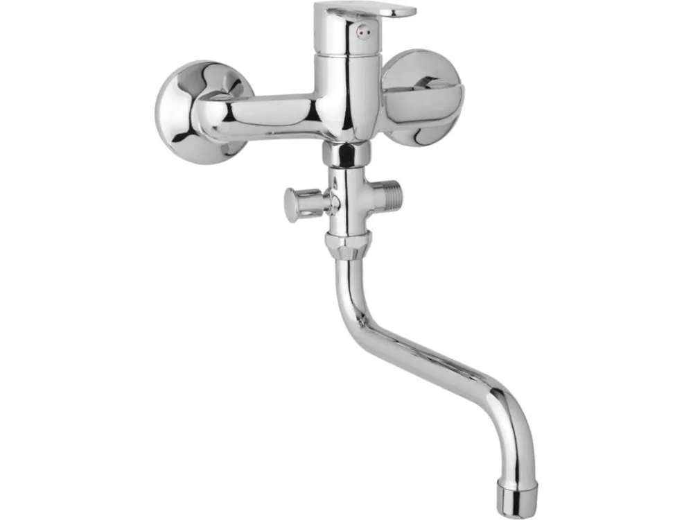JB Sanitary nástěnná umyvadlová a sprchová baterie TIRA D10 36 30 rozteč 150 mm, bez příslušenství, trubkové ramínko 200 mm Zlevněný