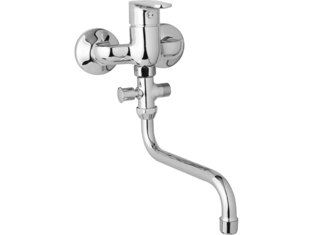 JB Sanitary nástěnná umyvadlová a sprchová baterie TIRA D10 31 30 rozteč 100 mm, bez příslušenství, trubkové ramínko 200mm Top Prodej