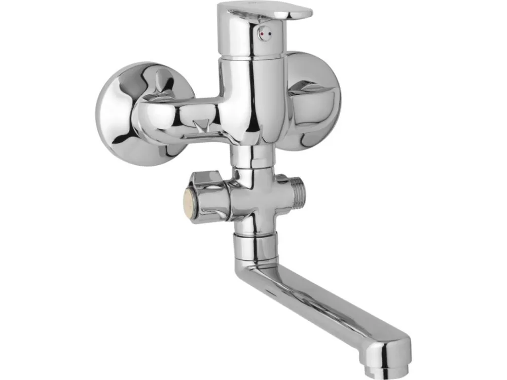 Nová Kolekce JB Sanitary nástěnná umyvadlová a sprchová baterie TIRA D10 32 00 rozteč 100 mm, otočný přepínač, bez příslušenství, ramínko 200 mm