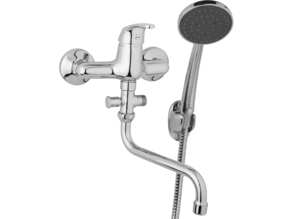 Novinka JB Sanitary nástěnná umyvadlová a sprchová baterie SLIM A10 36 51 rozteč 150 mm, s příslušenstvím, trubkové ramínko 300 mm