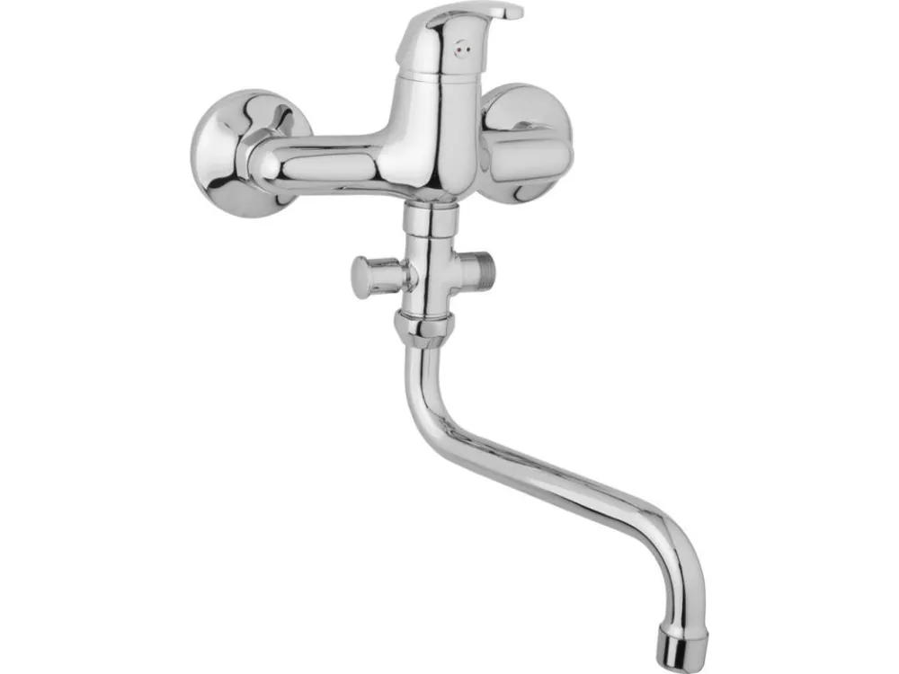 JB Sanitary nástěnná umyvadlová a sprchová baterie SLIM A10 36 50 rozteč 150 mm, bez příslušenství, trubkové ramínko 300 mm Akční Nabídka
