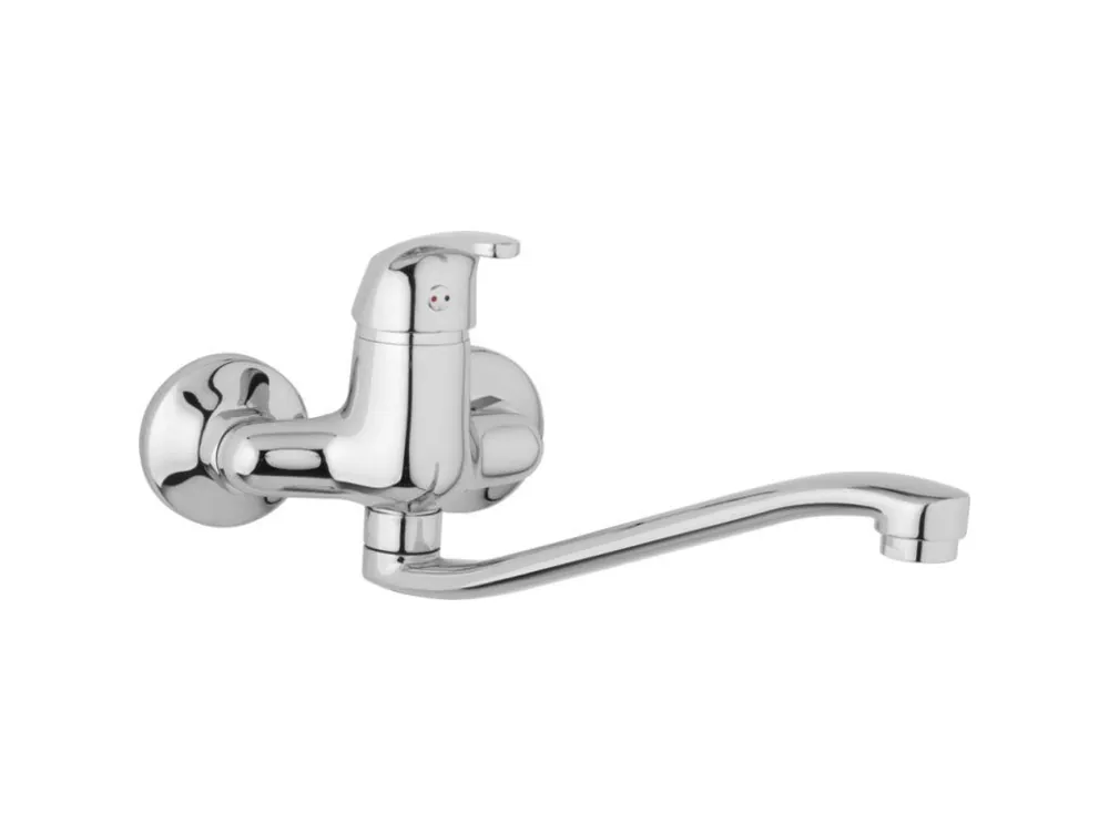 Výhodná Nabídka JB Sanitary nástěnná dřezová a umyvadlová baterie SLIM A10 30 40 rozteč 100 mm, S ramínko 300 mm