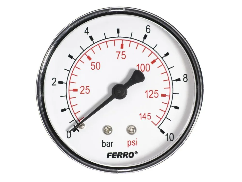 Manometr 63mm 1/4" Axi l 0-10 bar Víkendová Akce