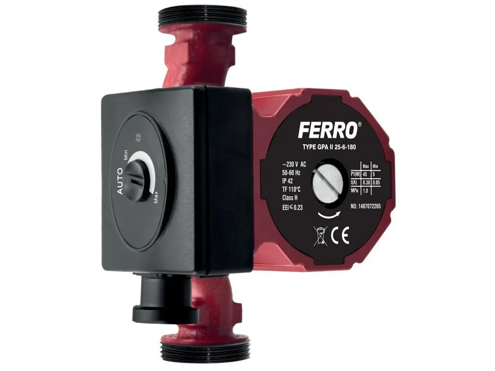 Akční Nabídka oběhové elektronické čerpadlo Ferro 25-60/180mm
