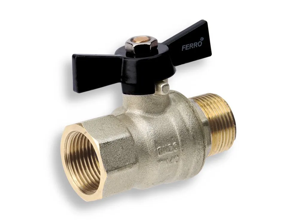Zlevněný Luxusní kulový plnoprůtočný kohout - motýlek ŠM 3/4"