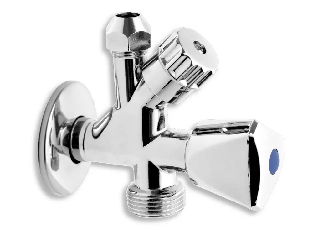 Kombinovaný roháček s ventilem pro pračku 1/2"x3/8"x3/4" Expresní Doručení