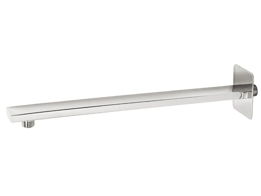 Rameno pevné sprchy hranaté ze stěny 400 mm chrom Cenová Bomba