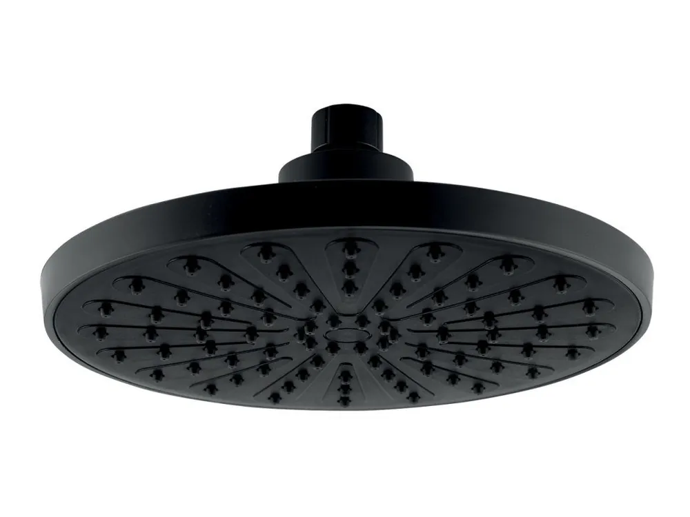 Pevná hlavová sprcha, průměr 200 mm, černá Vysoce Kvalitní