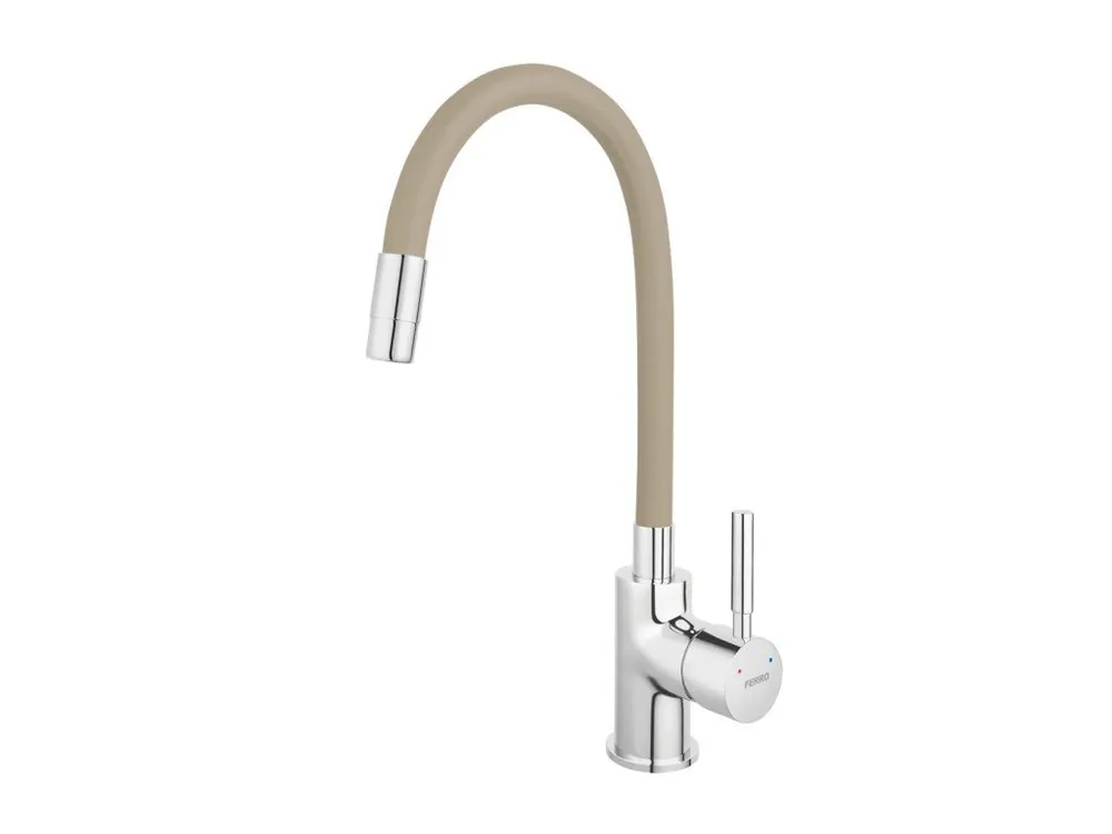 Přímo Od Výrobce Novaservis dřezová baterie s elastickým ramenem 70710,0BE, béžová-chrom