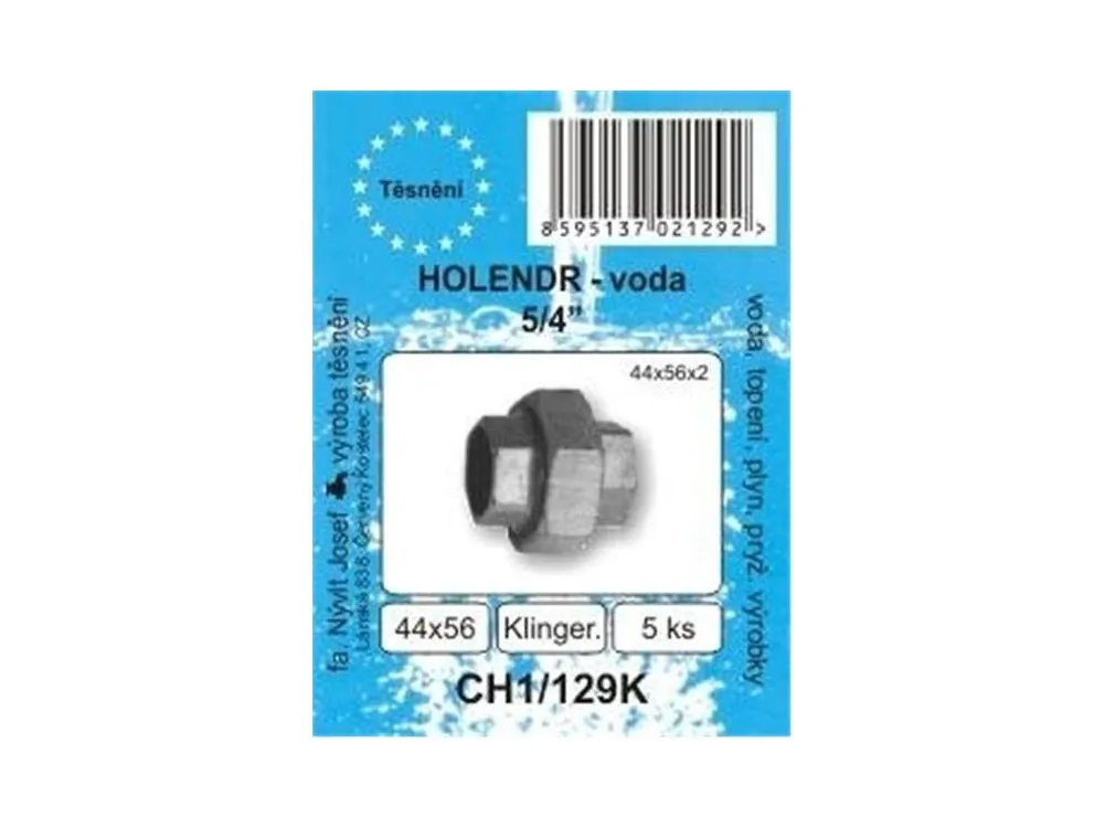 Akční Nabídka SADA - těsnění ploché - bezazbest - holendr 5/4" - 44 x 56 x 2 mm - CH1/129K