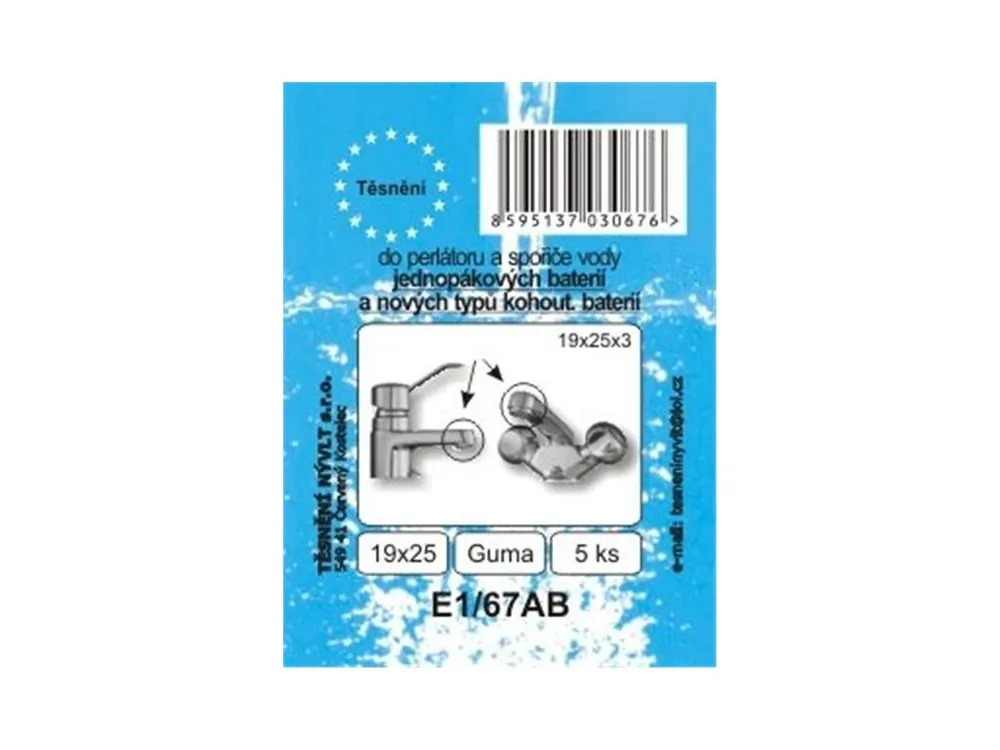 SADA - těsnění perlátoru - 25x19x3 mm - E1/67B Výhodná Nabídka