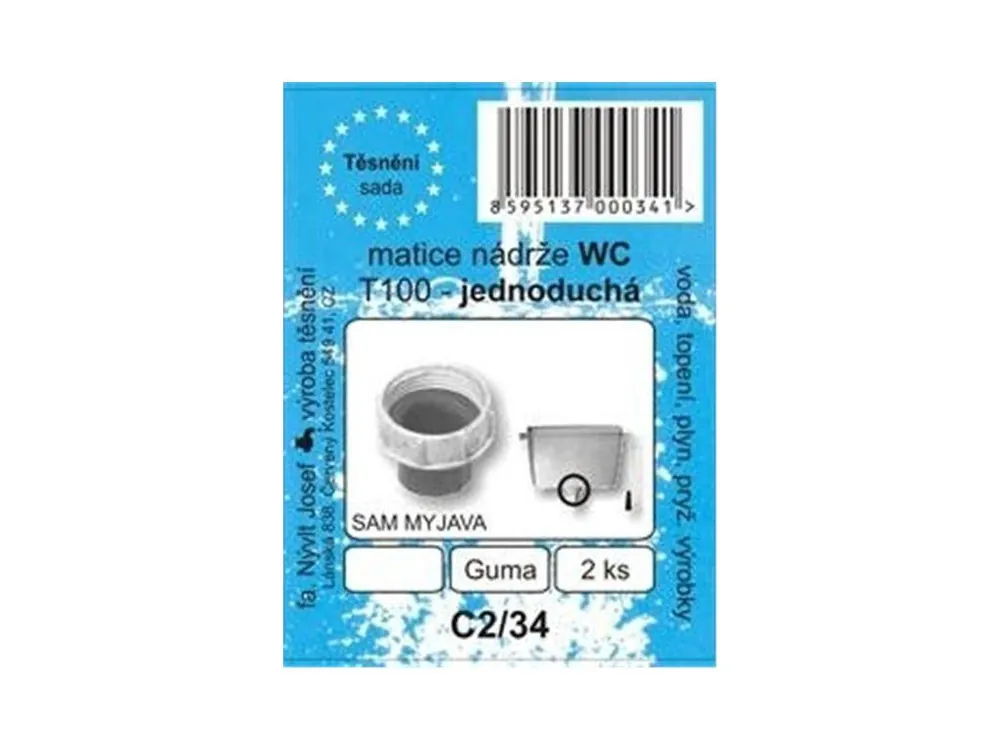 SADA - těsnění k WC T100 - jednoduchá - C2/34 Levný