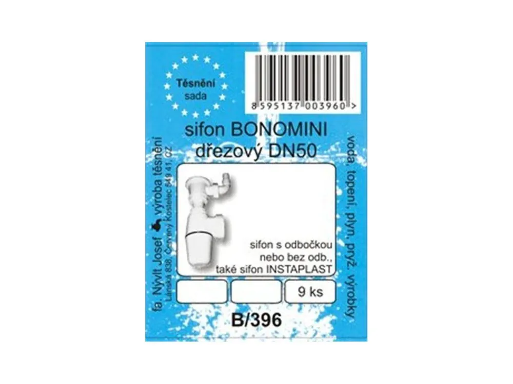 SADA - těsnění dřez. sifonu BONOMINI DN 50 - B/396 Autentický
