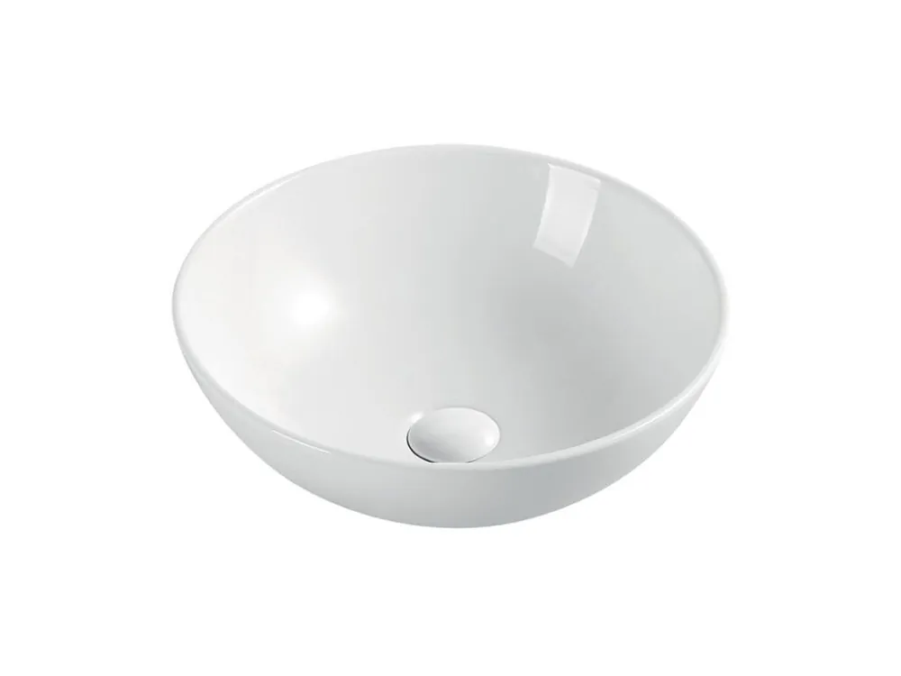 Omezená Nabídka Mereo umyvadlo na desku bez přepadu UC404015C, 400x400x145 mm kulaté, keramické, bílé