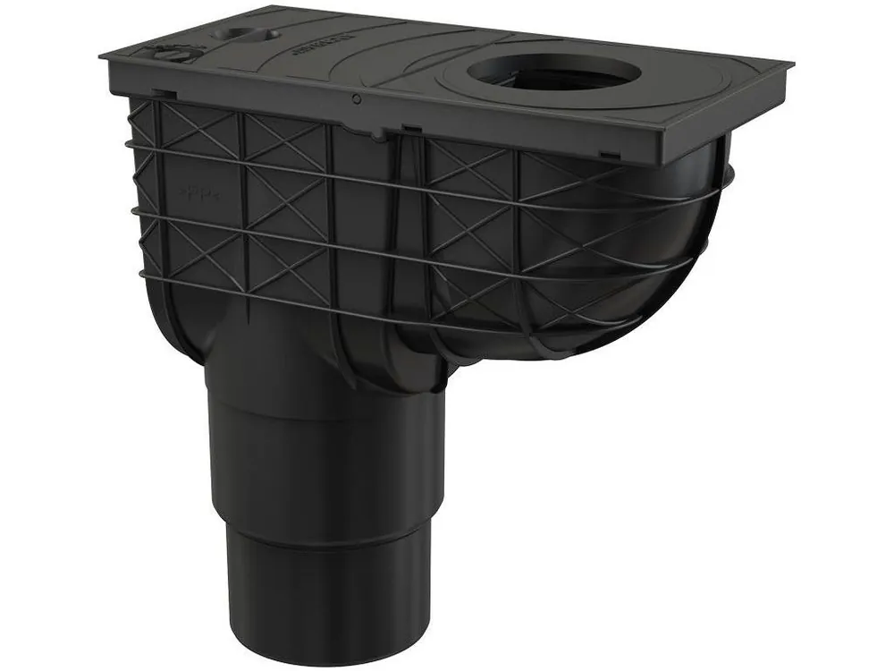 Hit Sezóny Lapač střešních splavenin přímý DN Ø 125/110 mm, černá, ENPRO