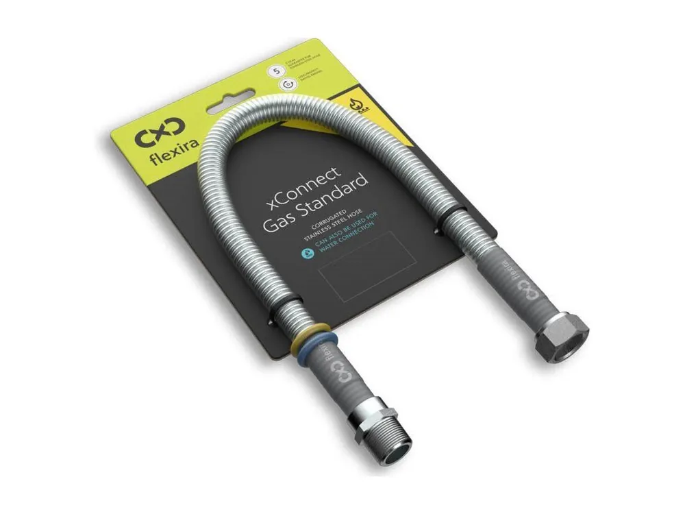 Super Cena Flexira plynová hadice XCONNECT GAS STANDART R1/2“-G1/2“ 150 cm